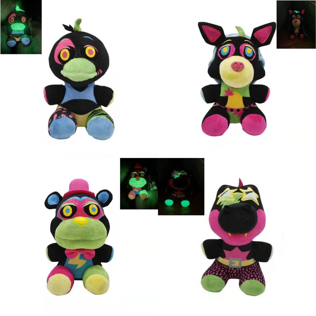 Плюшевая игрушка Сандрап из Fnaf Светящаяся в темноте Функции безопасности для детей и коллекционеров