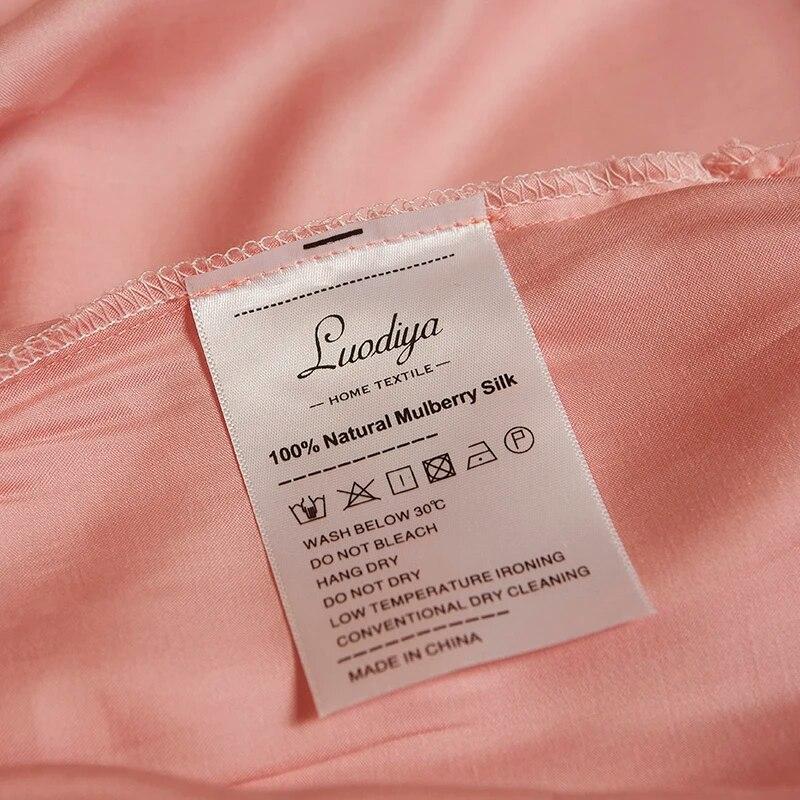 Простыня из чистого цвета, шелковая простыня из натурального шелка шелковицы, наматрасник с резинкой, фиксированное шелковое постельное белье 140x190 см