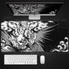 Black Large Wave Art Mouse Pad Cool Anime Eagle E-Sports Desk Mat PC Accessories Office Mousepad Gaming Laptop Keyboard Playpad