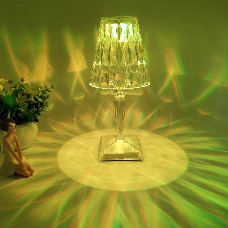 Crystal Lamp Small Waist Net Red Light Bedside Bedroom Led Small Night Lamp Gift Hot Sale Ambience
