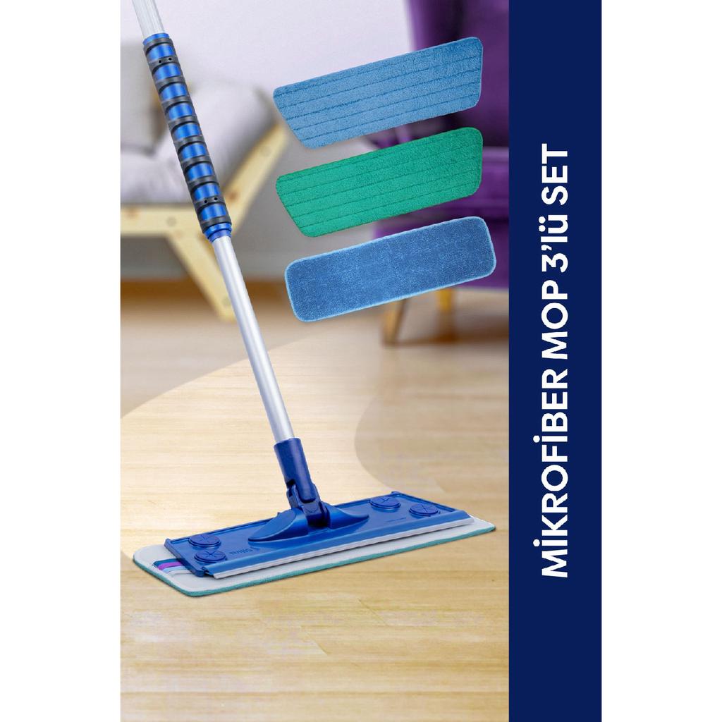 Тройной набор швабр из микрофибры
