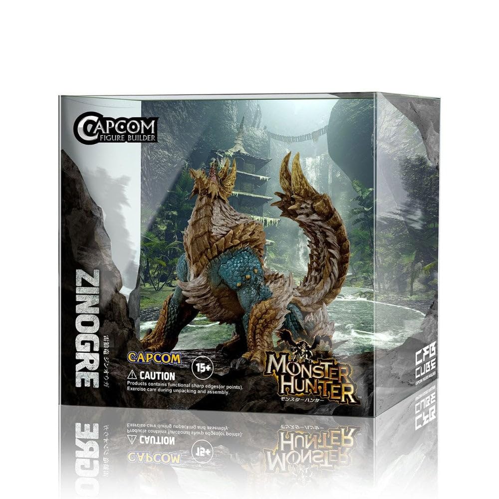 CAPCOM Monster Hunter ФИГУРКА BUILDER CUBE MONSTER HUNTER Громовой Волк Дракон Джиногр Приблизительно В106 x Ш111 x Г109 мм Изготовлен из ПВХ, АБС
