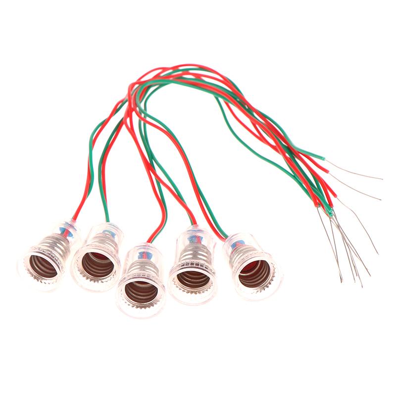 5 шт. Универсальный патрон для лампы E10 с проводом, маленький патрон для лампы E10, основание для эксперимента, обучающий инструмент, адаптер для патрона E10