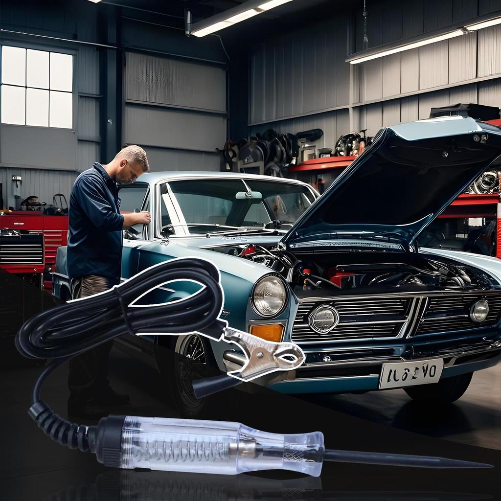 Тестер целостности напряжения DC 6-24V Автотест Автомобильный световой инструмент Цепь Свинцовый щуп Ручка Лампа Автомобильные диагностические инструменты