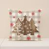 New Christmas Pillow Holiday Decoration Simple Seat Cushion Linen Comfortable Letter Print Sofa Cushion