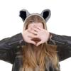 Костюм Енота Набор Уши Хвост Маска Животное Карнавальный Костюм Комплект Аксессуары для Детей Девочек Мальчиков Хэллоуин Косплей Реквизит