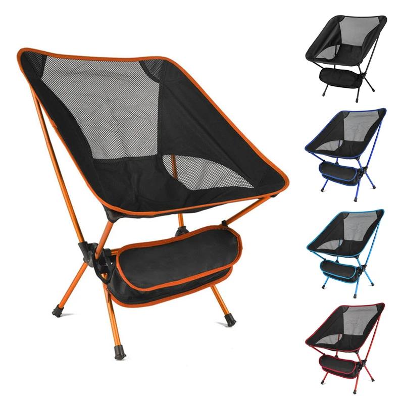 Portable Outdoors Folding Chair Ultralight Detachable  Lightweight Chair Folding Extended Seat Fishing Camping Home BBQ Garden Hiking