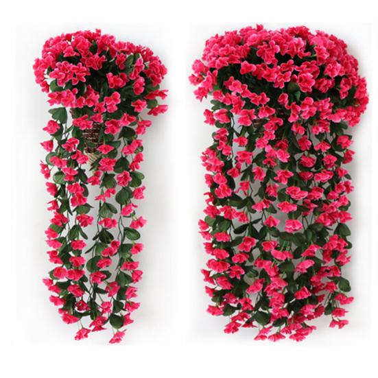 220 шт./1 букет, искусственный фиолетовый цветок с пятью лепестками, подвесное растение