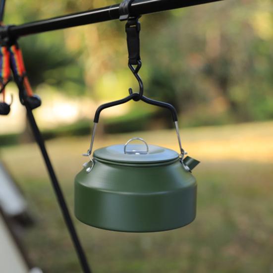 Портативный походный чайник для воды с ручкой емкостью 1,35/1,6 л, пищевой глиноземный горшок для приготовления кипящей воды, чая с молоком, уличный кофейник для