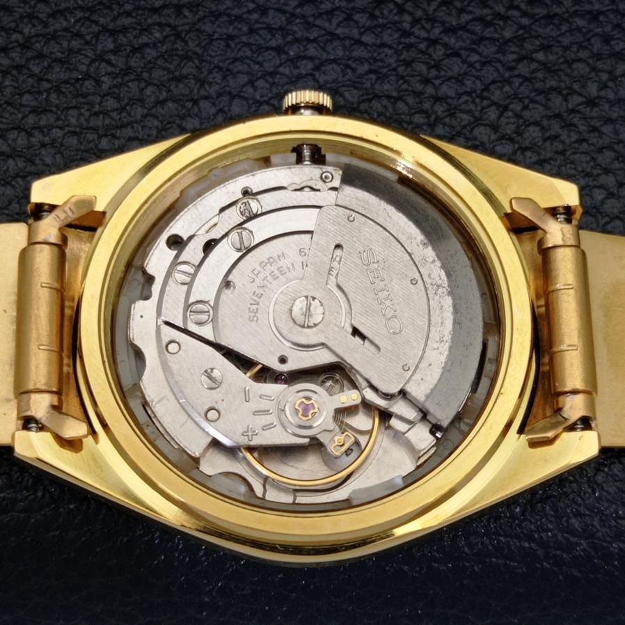 ВОССТАНОВЛЕННЫЕ АВТОМАТИЧЕСКИЕ МУЖСКИЕ ЧАСЫ SEIKO 5 JAPAN 6309A С ЧЕРНЫМ ЦИФЕРБЛАТОМ В АРАБСКОМ СТИЛЕ a427207-2