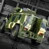 1/32 Scale Alloy Tiger Armored Military Truck Model Diecast Off-road With Sound and Light For Kids Toy