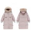 Stylish Thickened Loose Fit Down Jacket with Big Fur Collar for Women In Mid-length