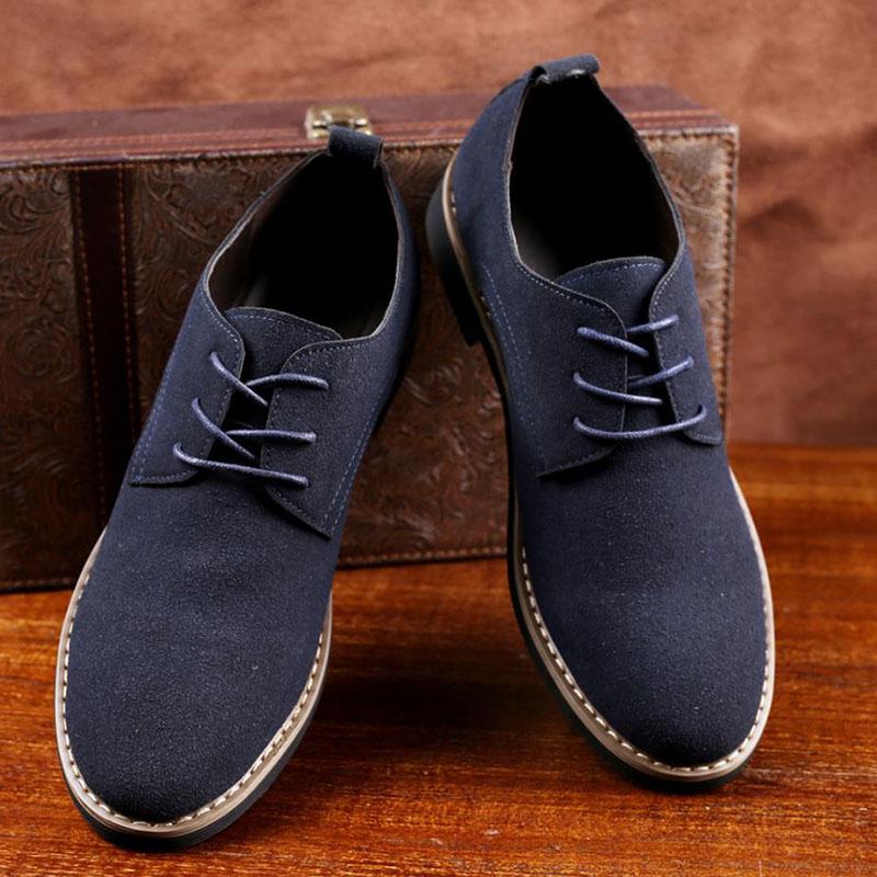 Fashion Men Suede Shoes Lace Up Black Oxford Shoes for Men Flats 2024 Fashion Man Sneakers Autumn Breathable Comfortable Casual Men Shoe