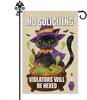 Hafhue No Soliciting Violators Will Be Hexed Garden Ag, 12 X 18 Inch Double Sided Farmhouse Holiday Yard Garden Lawn Decor IIC
