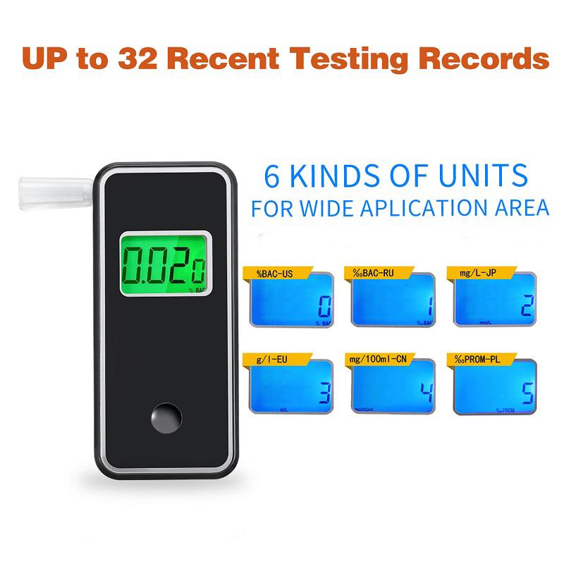 Цифровой тестер алкоголя в выдыхаемом воздухе Алкотестер