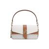 New Greenwich Portable Crossbody Bag, Shoulder Bag Women's Vanilla White Brown Multicolor 30H1GGRL8V-VANILLA-ACRN
