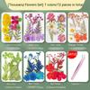 20-100pcs Diy Transparent Dried Flower Bookmarks Students Handmade Creative Small Bottle Plant Specimens Book Mark Stationery