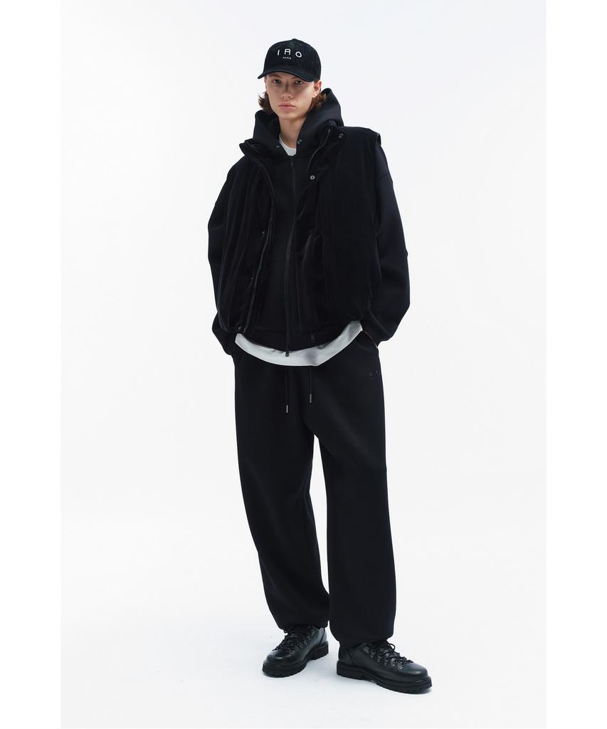 IRO Vague Cushion Fabric Wide Straight Fit Pants Iqpas26903Bkx