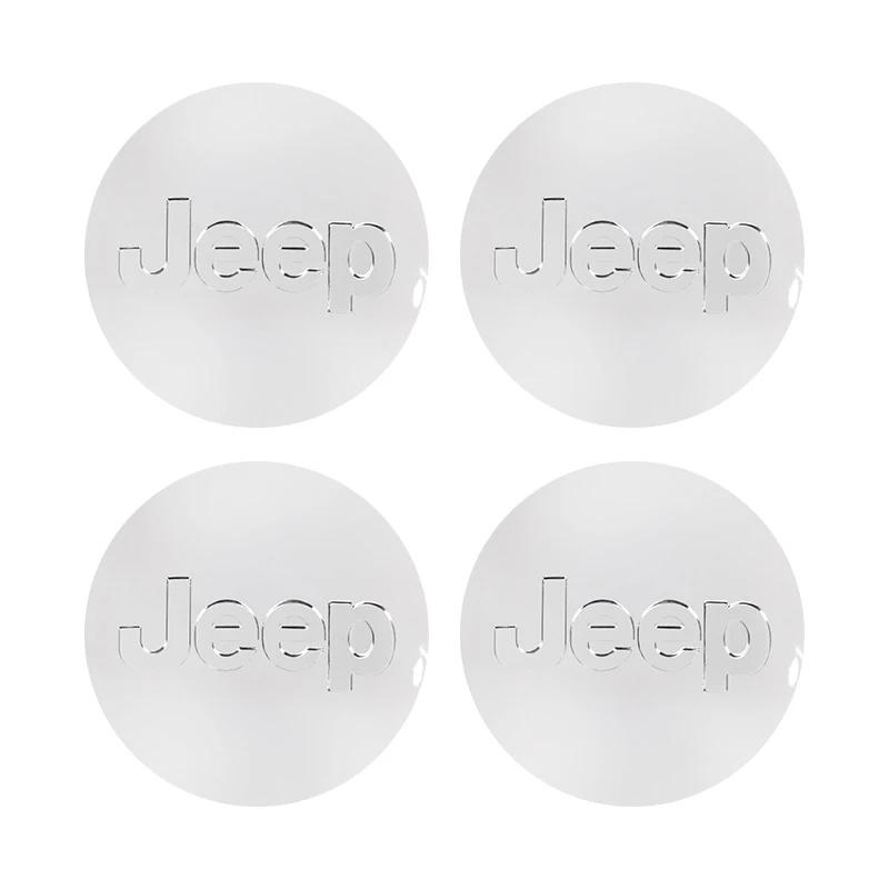 55/63mm Anti-Rust Hub Cap Cover for Jeep Renegade Wrangler JK JL Grand Cherokee Compass Patriot Liberty Wheel Center Protector PSLVW1