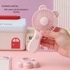 Cartoon Mini USB Rechargeable Portable Fan for Students - Desktop & Handheld