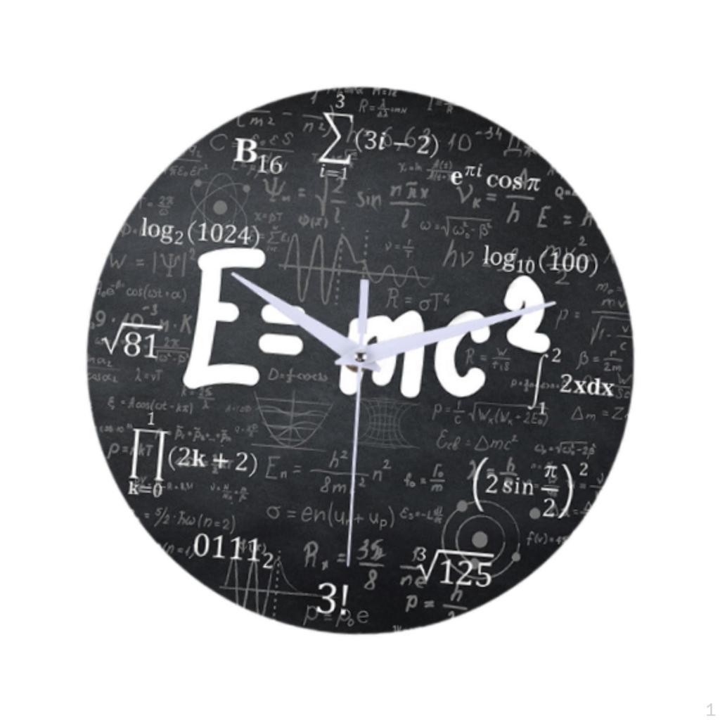 Математические настенные часы Декоративные Креативные, практичные, домашний декор, круглые, современные, бесшумные, подвесные