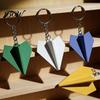 Durable Key Ring Plastic Paper Airplane Keychain, Multi-color Plane Car Lightweight Keychain Ring, Decorative Accessories for Handbags Backpacks