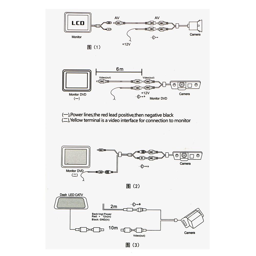 Универсальная водонепроницаемая HD цветная видеокамера ночного видения 120 градусов широкоугольная автомобильная камера заднего вида заднего вида