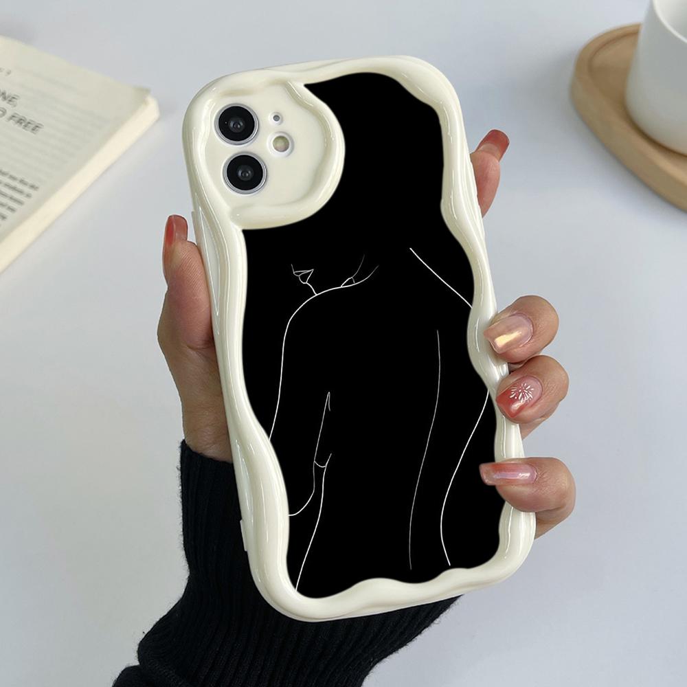 Ae79 femme Framed Black Art защитные чехлы для телефонов Xiaomi Poco X5 F6 Redmi Note 13 12 11 Pro 13C 12C A3 Huawei Honor 90 Wave TPU задняя крышка