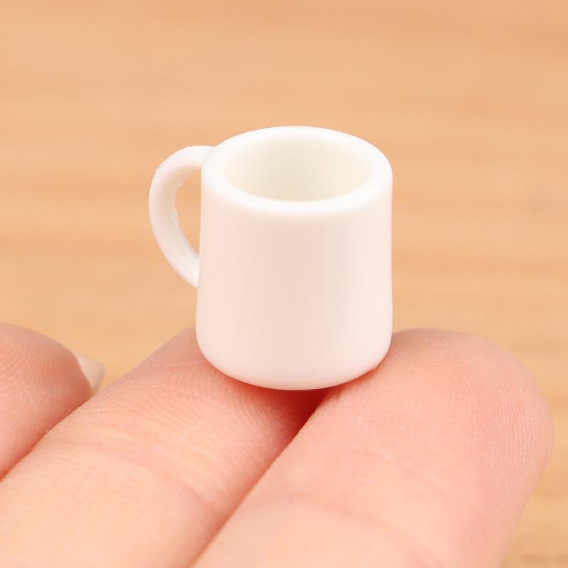 4 шт./компл. 1:12 миниатюрных чашек кукольного домика, белая кружка, чашка для воды/напитков, чашка для чая, игрушка-кукла