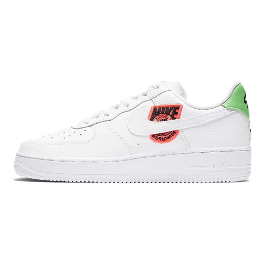 Nike Женские кроссовки Air Force 1 Low '07 Worldwide Pack Flash Crimson Green Strike DV0788-102