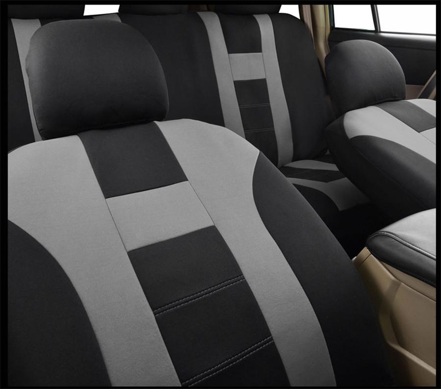 Комплект чехлов на сиденья автомобиля из 9 предметов, универсальный, подходит для большинства автомобилей, аксессуары для салона, черные чехлы на сиденья для большинства автомобилей, грузовиков, внедорожников