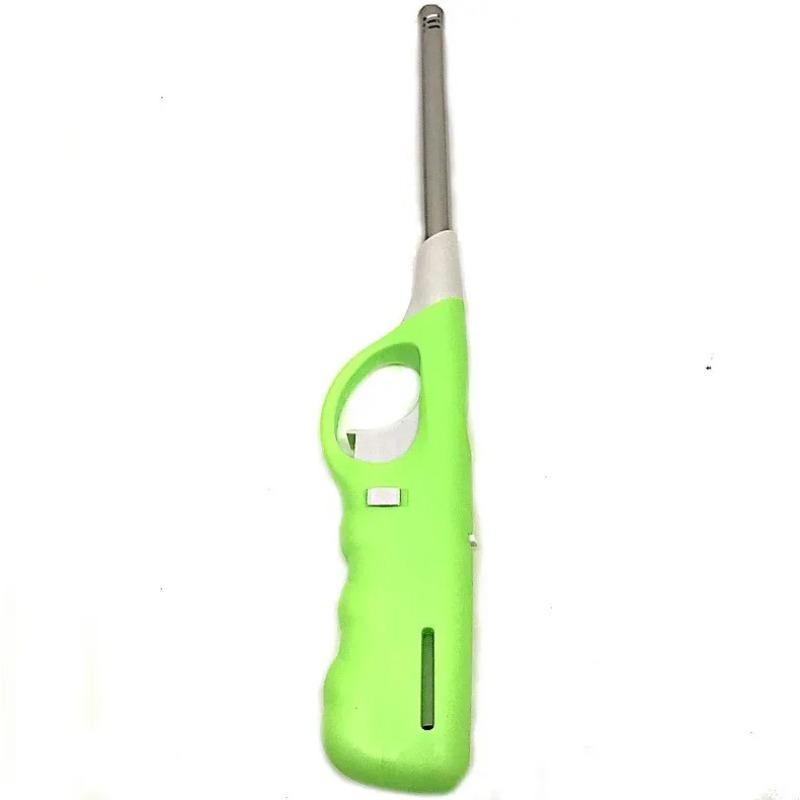 Бутановая зажигалка многоразового использования для кухни, камина, пилотной лампы, барбекю, плиты, пластиковых зажигалок для свечей, цвет случайный