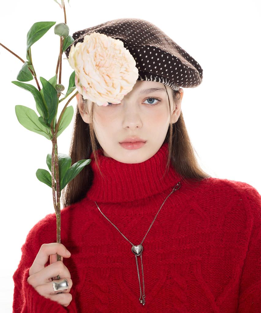 LARTIGENT L14 Turtleneck Knit(Red)