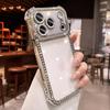 Чехол со стразами для iPhone 17 Pro Max: Прозрачный с Airbag и защитой от падения в четырех углах, Блестящая алмазная крышка