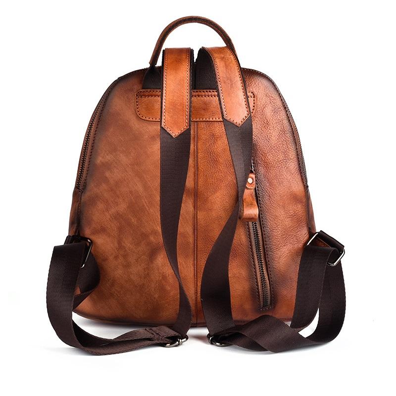 Рюкзак из натуральной кожи с тиснением, винтажные сумки для женщин, женские GZW