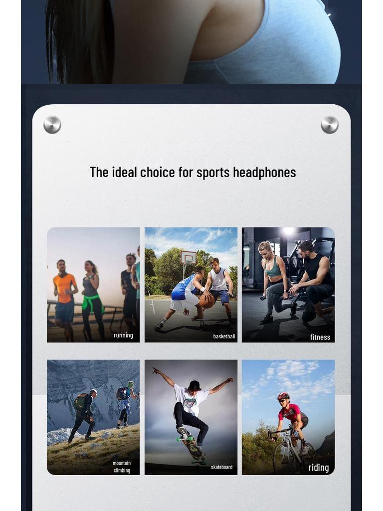 B8 Водонепроницаемые Bluetooth-наушники для спорта с костной проводимостью - Беспроводные, Внутриканальные, Подарок