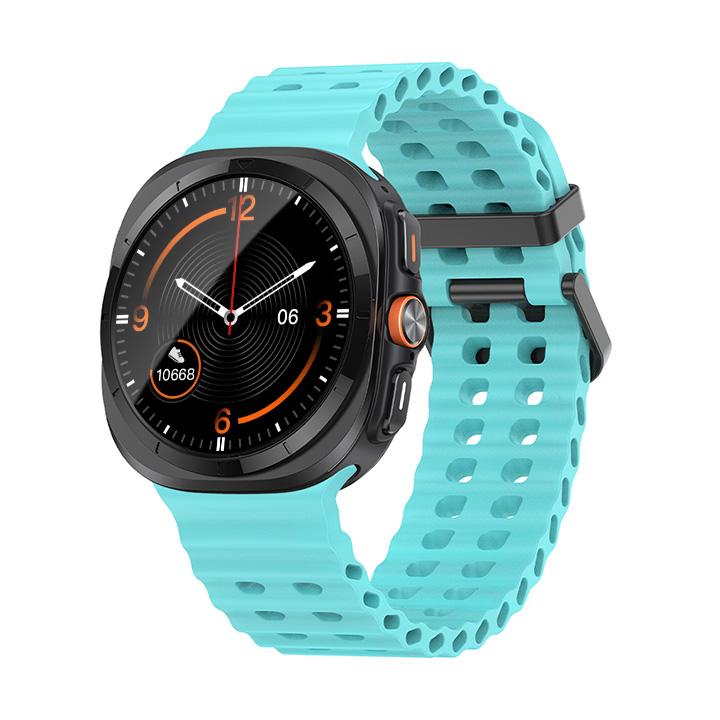 Морской ремешок для Samsung Galaxy Watch ultra Ремешок 47 мм Аксессуары Двухцветный Спортивный силиконовый Браслет Galaxy Watch 7 ultra Ремешки