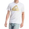 adidas Футболки Мужские Белые С Круглым Вырезом Умеренный Прямой Крой II3466