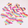 6pcs Cute Rainbow Love Heart Hair Clips Snap BB Clips Glitter Star Barrettes for Women Girls Kids Hair Accessories