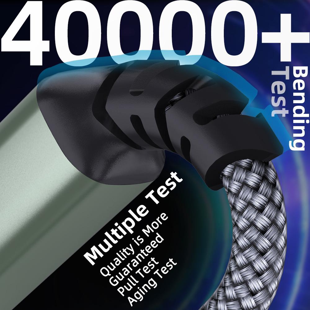 2m USB/Type-C to Square USB Type-B 2 in 1 Printer Cable Braided Printing Connection Cord