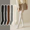 Women Stockings Cotton Knitted Solid Color Long Socks Thigh High Stockings JK Girls Lolita Cute Knee High Socks Thigh High Socks