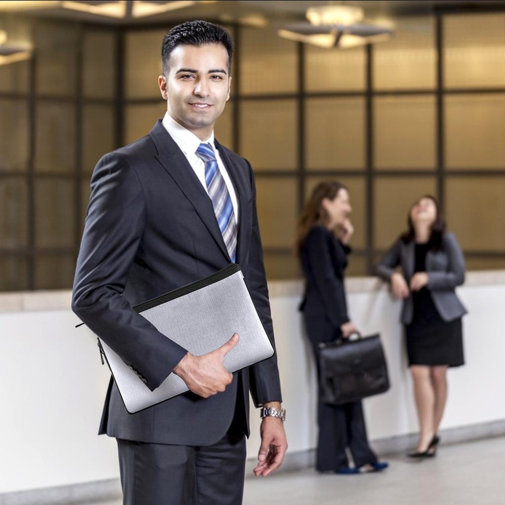 Small Fireproof Money Bag Fire and Water Resistant Expandable Document Bag Safe Storage Pouch