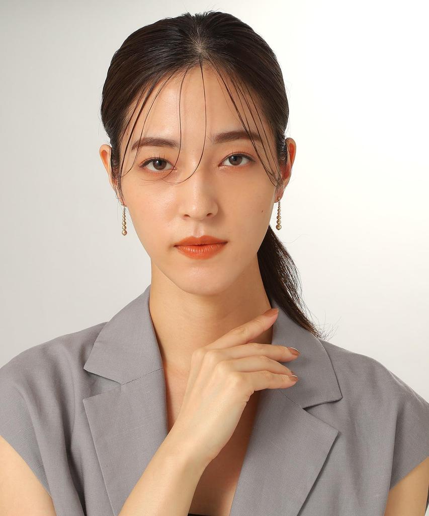 Серьги K10 Полый шар Градиентные серьги-пусеты 40576549 Желтое золото 00 [Кокошник] Женские (100)