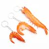Toy Sea Animal Bag Pendant Backpack Ornament Simulation Imitation Food Keychain Shrimp Keychain PVC