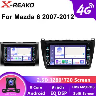 2din Android 13 автомобильное радио для Mazda 6 GH 2007-2012 беспроводной Carplay мультимедийный стереоплеер 4G 8-ядерный сенсорный экран GPS DSP FM Авторадио