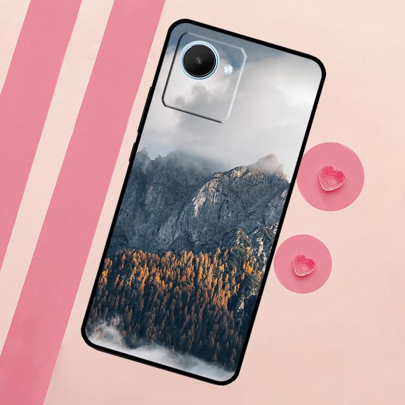 Красивый чехол с изображением горного леса для Realme 11 Pro Plus 10 9 GT Neo 5 3 3T C11 C15 C25s C21Y C30 C31 C33 C35 C53 C55