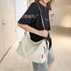 Korean Version of Fashionable and Simple Messenger Bag Ins Student Class Bag Japanese Large-capacity Shoulder Bag Lazy Wind Canvas Bag