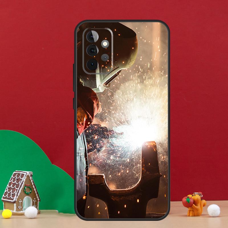 Welder Welding Hot Metal Worker Case For Samsung Galaxy A55 A52 A32 A12 A33 A06 A16 A26 A36 A56 A15 A53 A13 A34 A54 A14 A17
