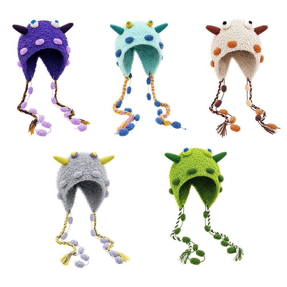 Ear Protection Little Monster Hat Thick Warm Pullover Caps New Beanies Hat Women