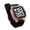LED Digital Big Screen Screen Men Women Color Fashion Band Soft Wrist Watch